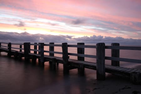 Utersum Strand next to pier