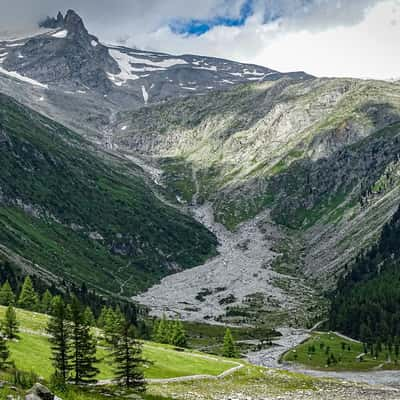 View from Lago di Neves, Italy