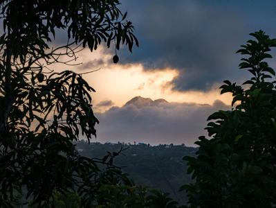 View of the Montagne Pelée from Marigot