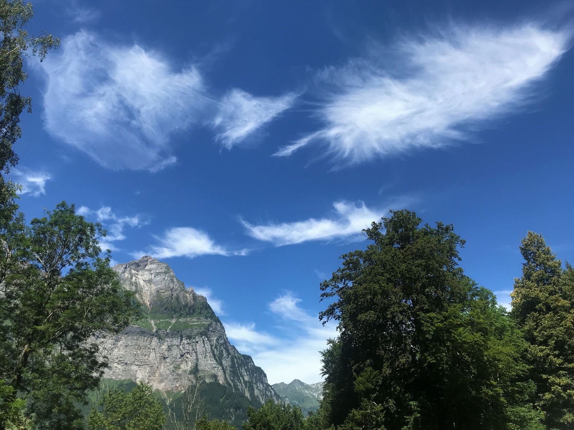 View on Mitlödi/GL, Switzerland