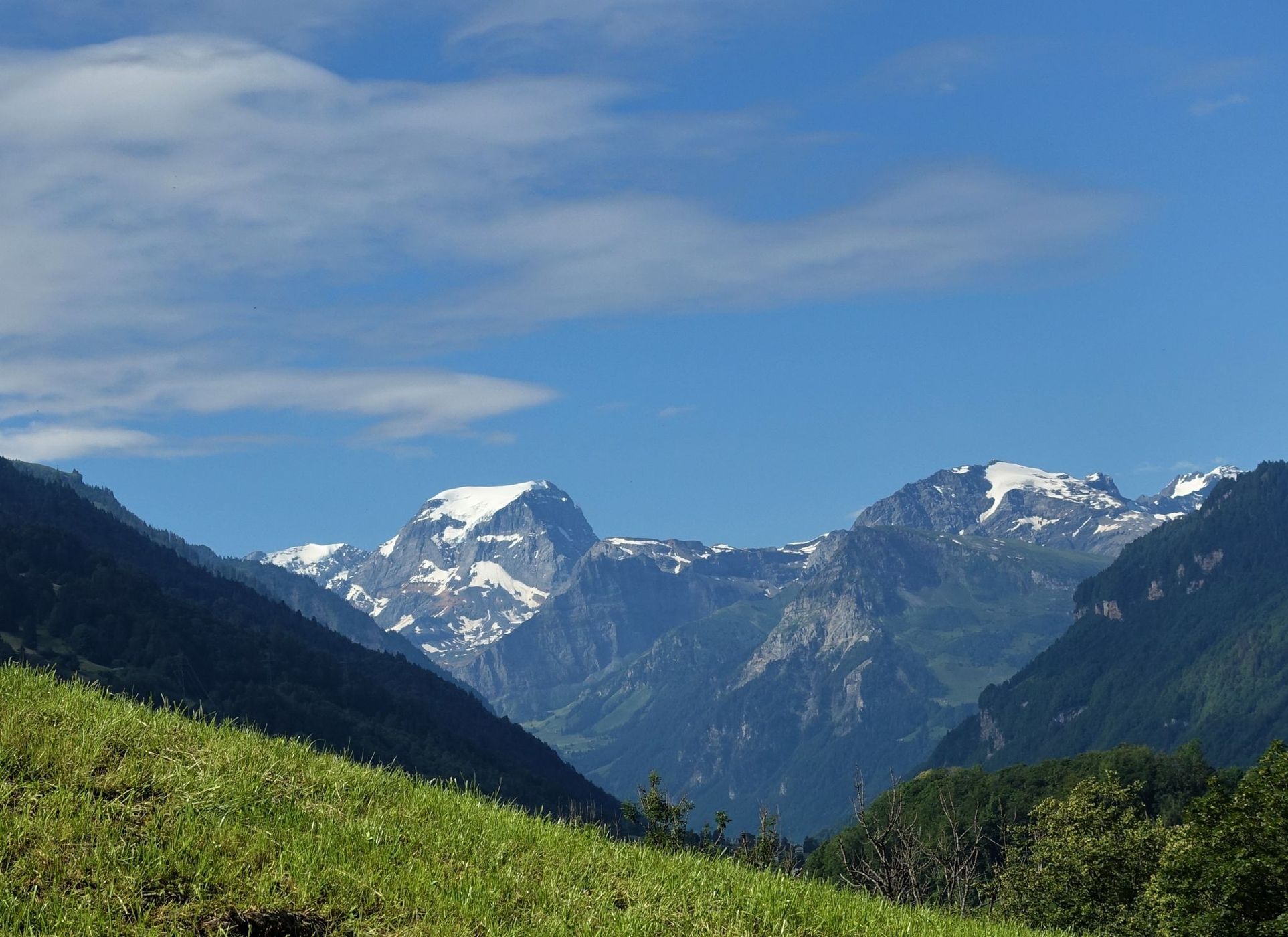 View on Mitlödi/GL, Switzerland