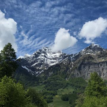 View on Mitlödi/GL, Switzerland