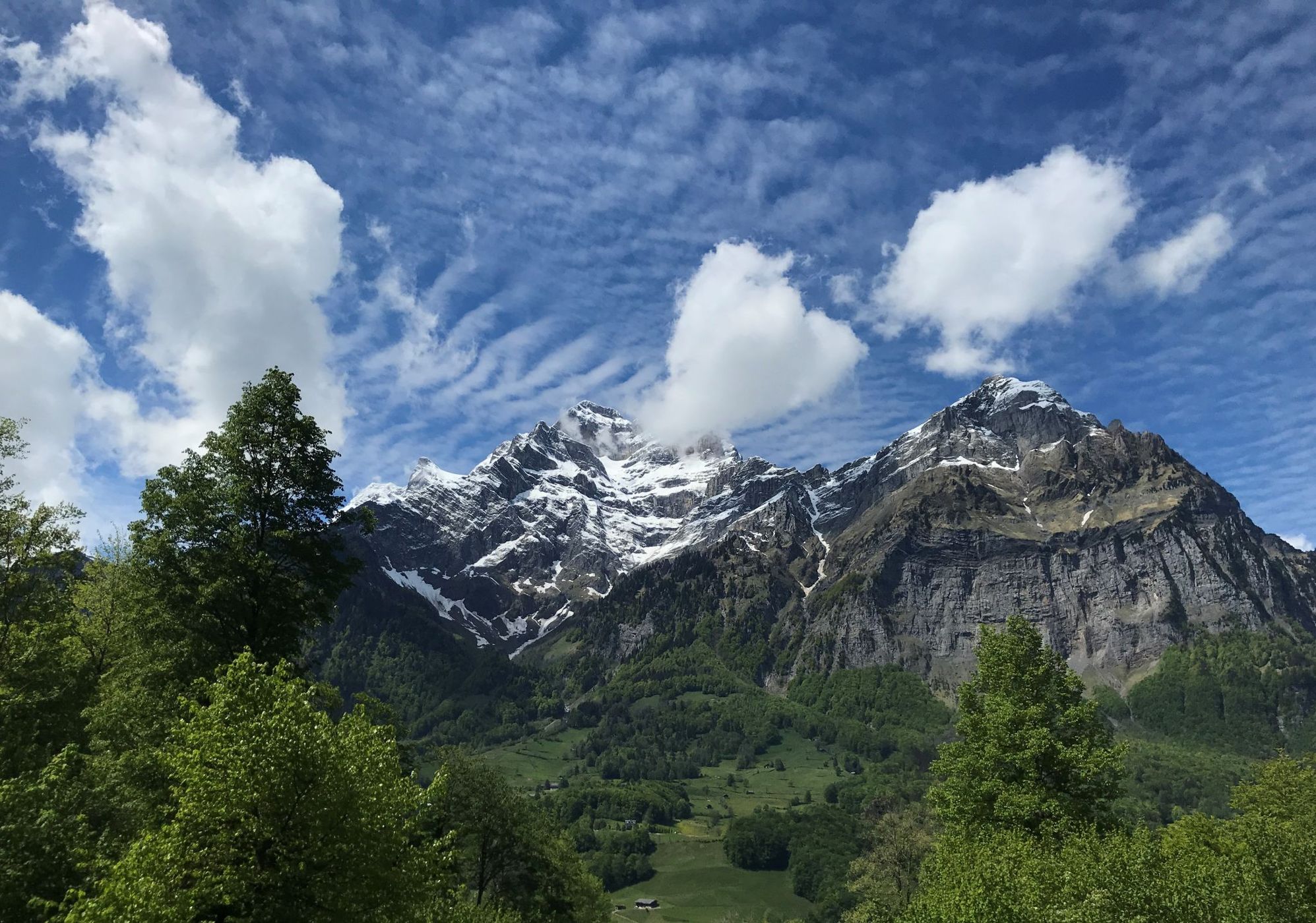 View on Mitlödi/GL, Switzerland