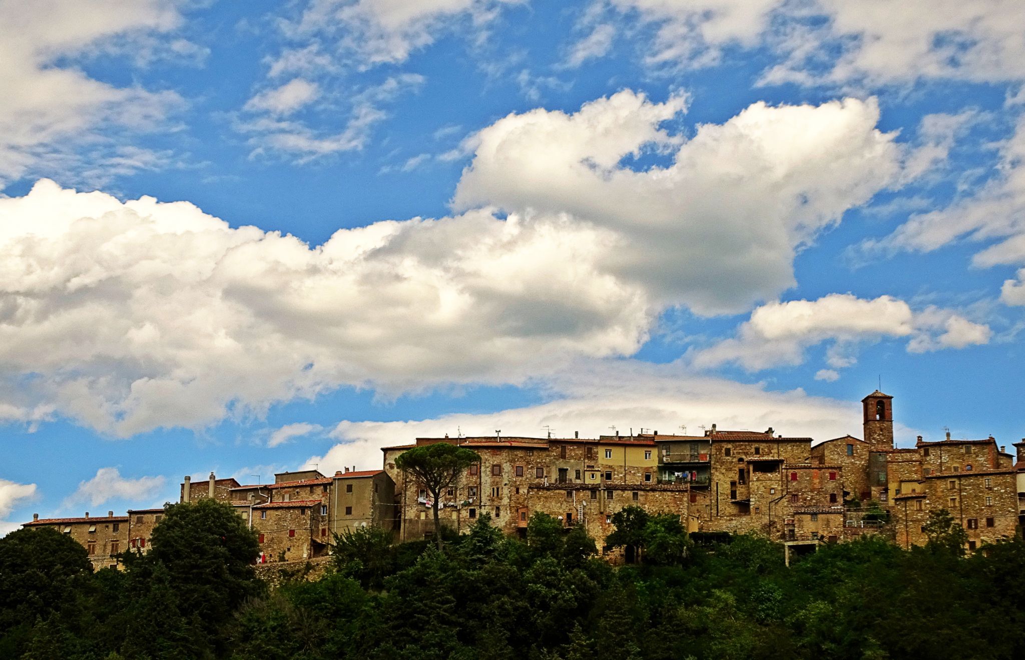 View over Sassa, Tuscany, Italy