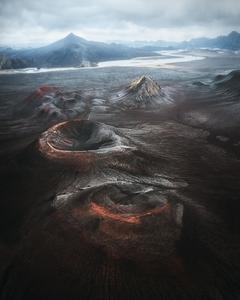Volcanoes of Iceland [drone]