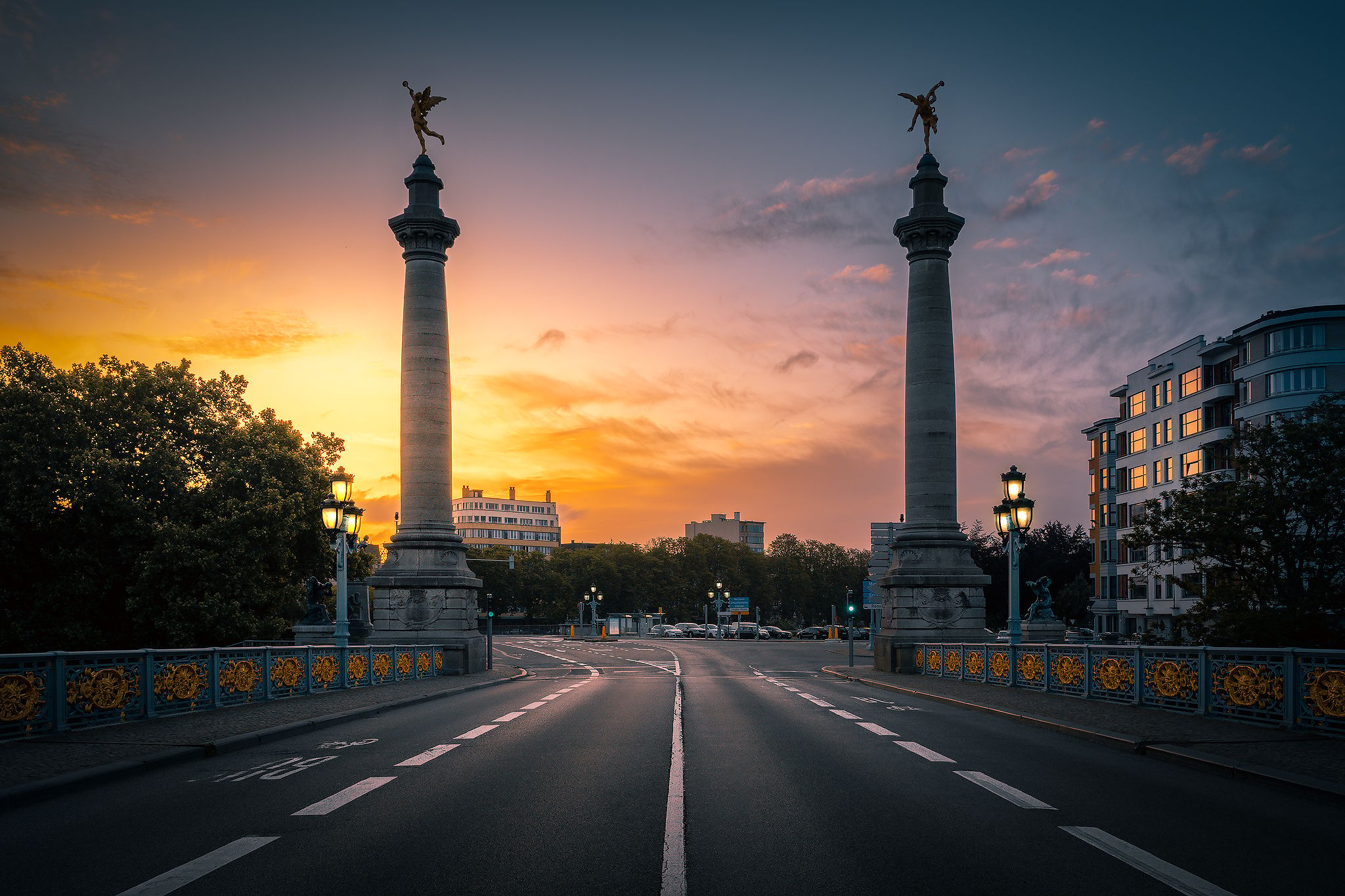 Vue depuis le pont Fragnée, Belgium
