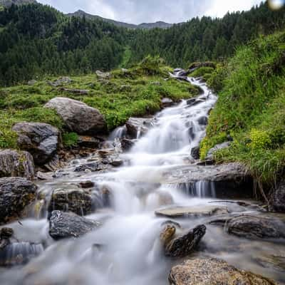 Watefalls at Lago di Neves, Italy