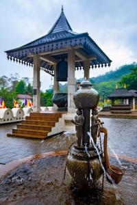 Water fountain Temple of the Sacred Tooth Kandy