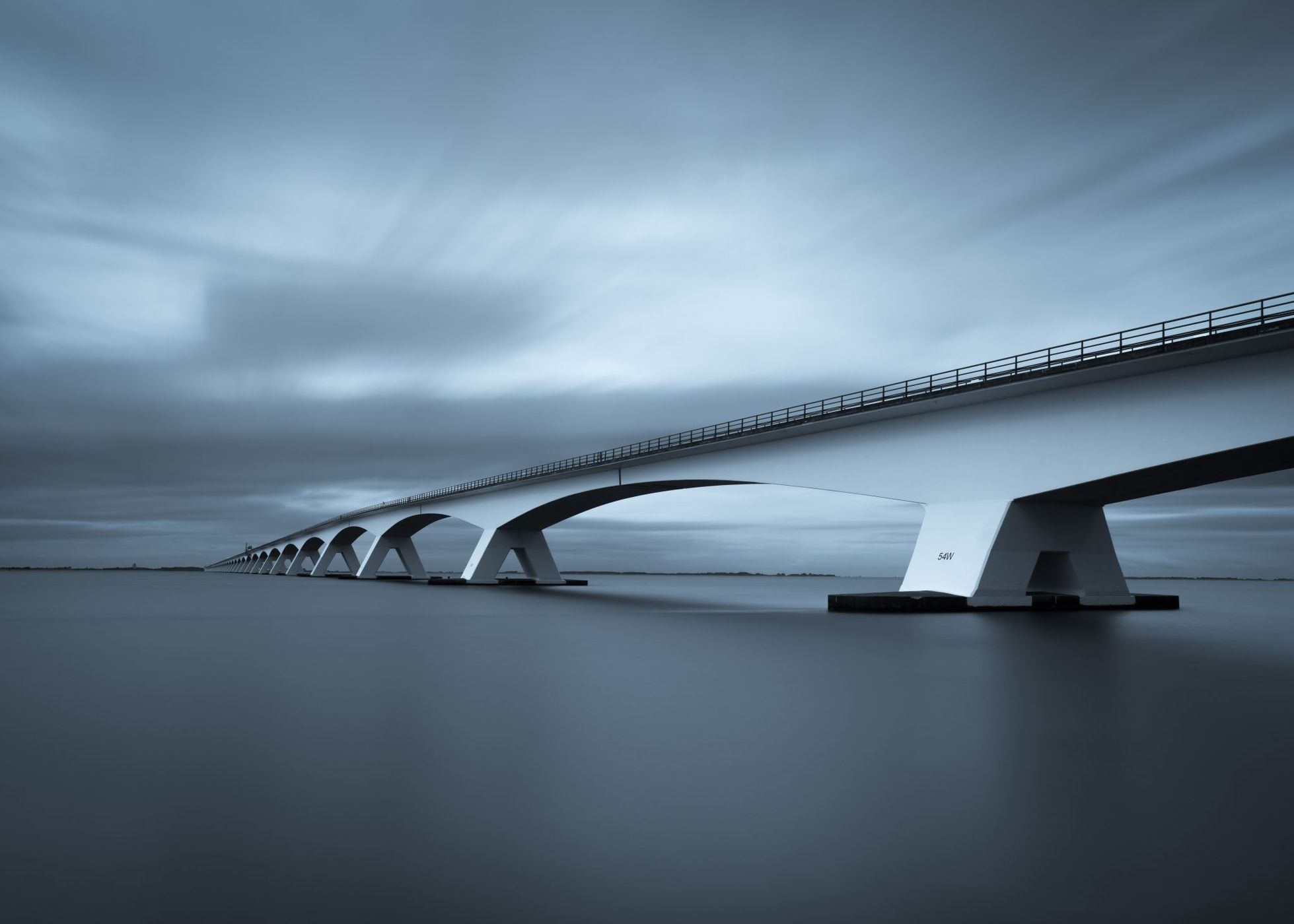 Zeeland Bridge Oosterschelde, Netherlands