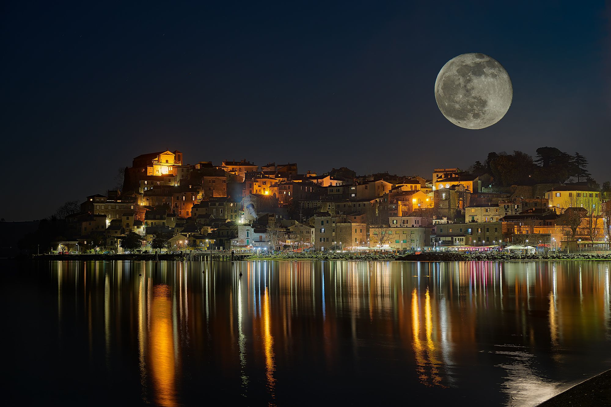 Footbridge, Anguillara Sabazia, Italy