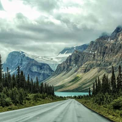 Approach to Bow Lake, Canada