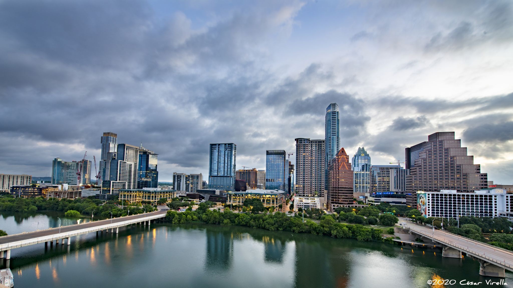 Austin Skyline from Hyatt Regency Hotel, USA