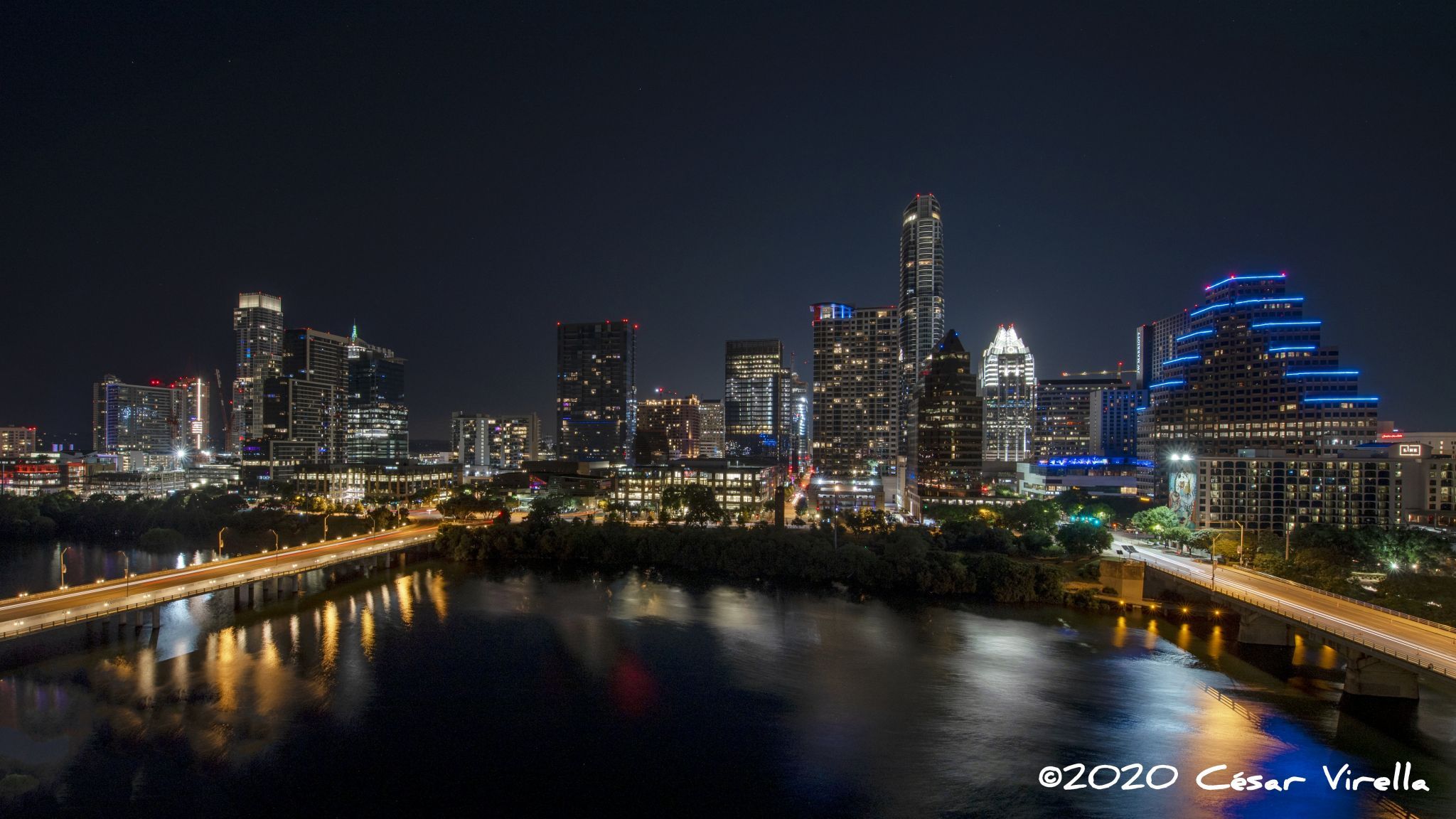 Austin Skyline from Hyatt Regency Hotel, USA