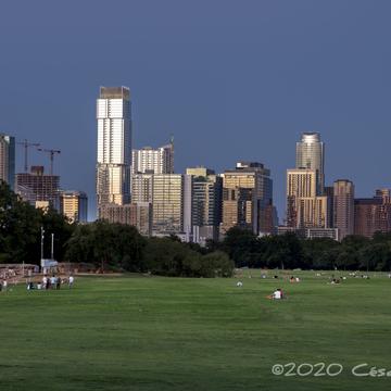 Austin Skyline from Zilker Park, USA