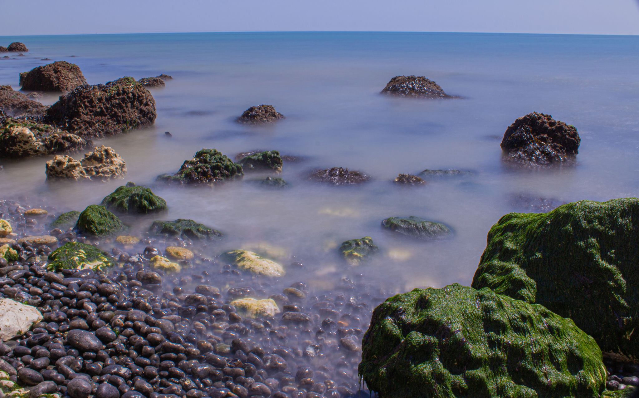 Beach at base of Dover cliffs, United Kingdom