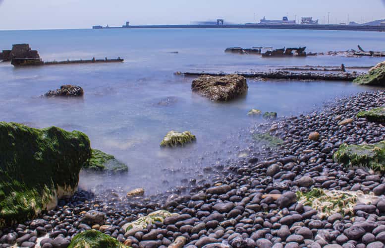Beach at base of Dover cliffs