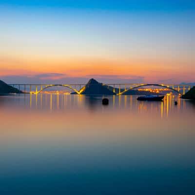 Bridge to island of Krk, Croatia