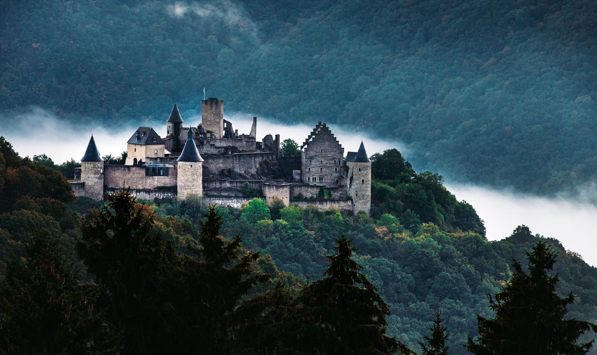 Castle Bourscheid, Luxembourg