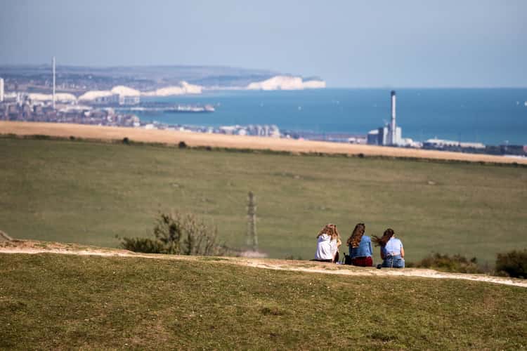 Cissbury Ring coastal views