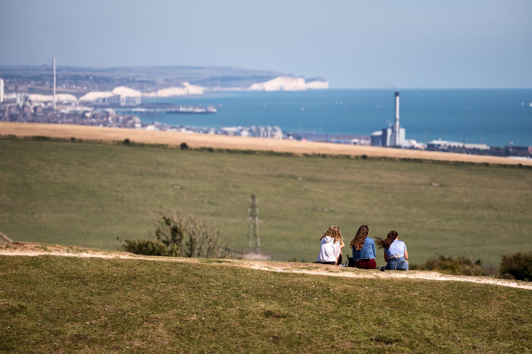 Cissbury Ring coastal views, United Kingdom