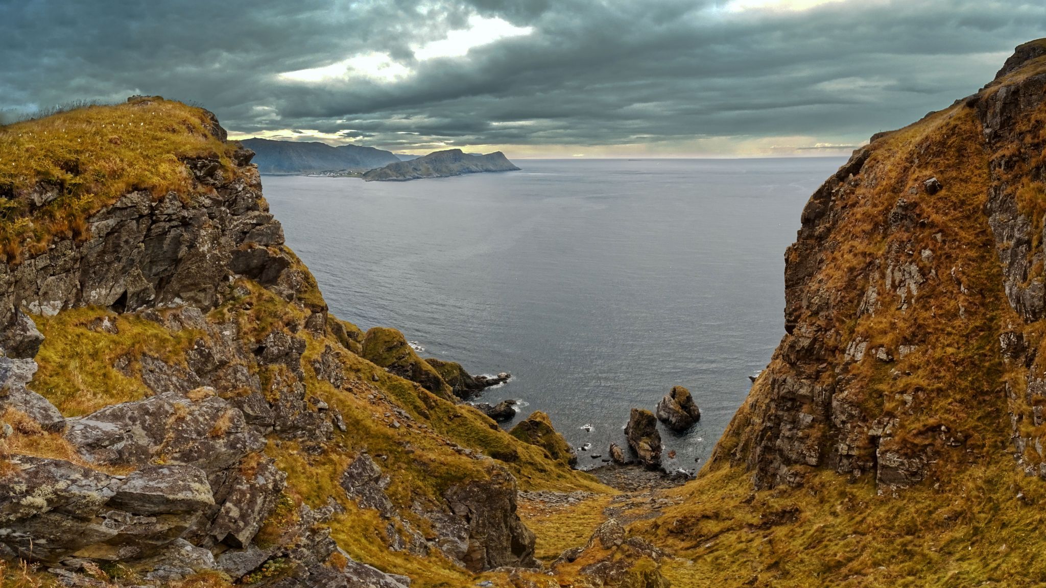 cliff at runde, Norway