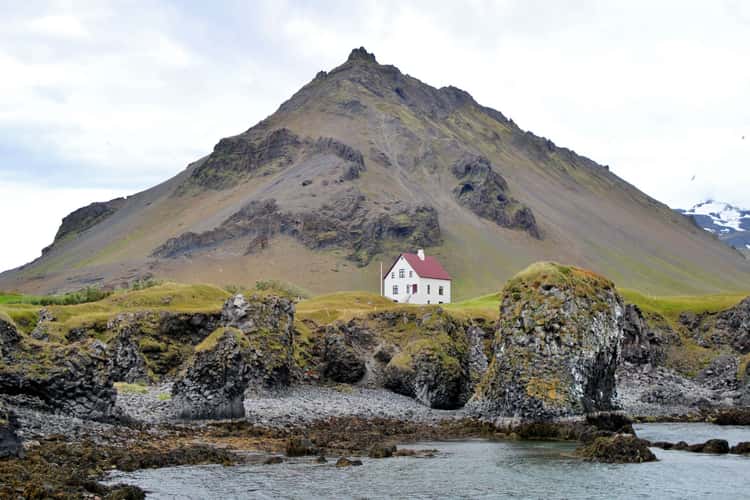 Lonely House in Arnarstapi