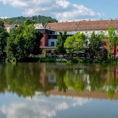 Děčín city lake, Czech Republic