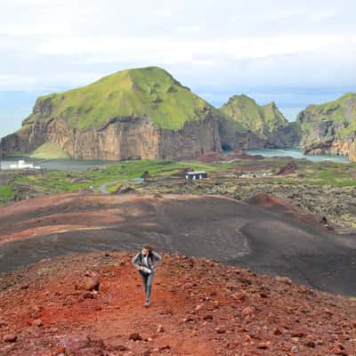 Eldfell crater, Iceland