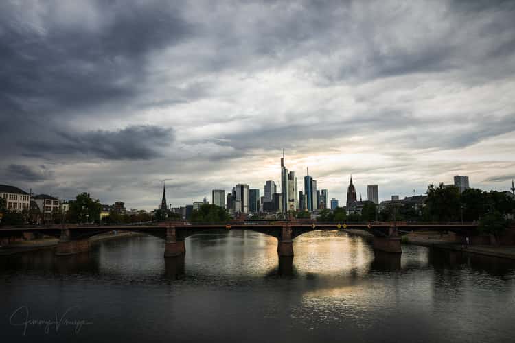 View from the Flößerbrücke, Frankfurt am Main