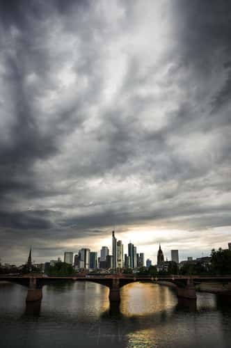 View from the Flößerbrücke, Frankfurt am Main