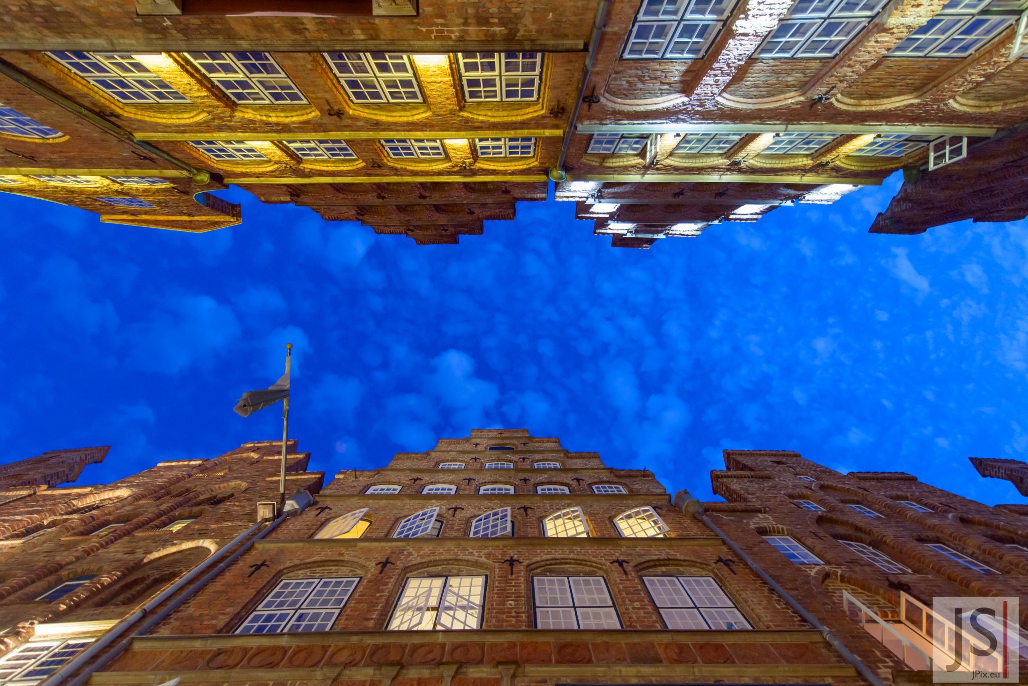 Häusergiebel in Lübeck, Germany