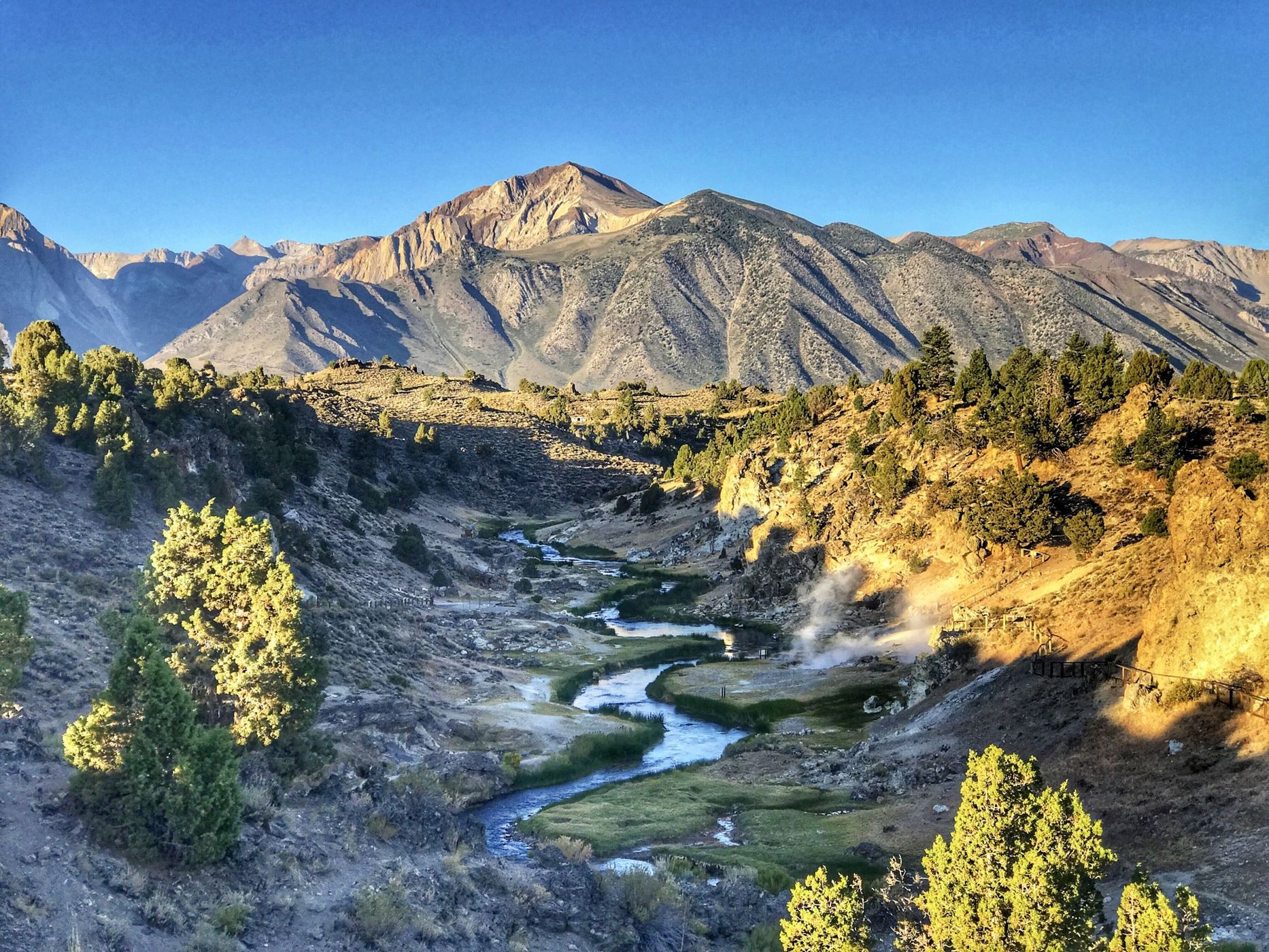 Hot Creek, Mammoth Lakes, CA, USA