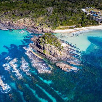 Island off Seal Rocks New South Wales, Australia