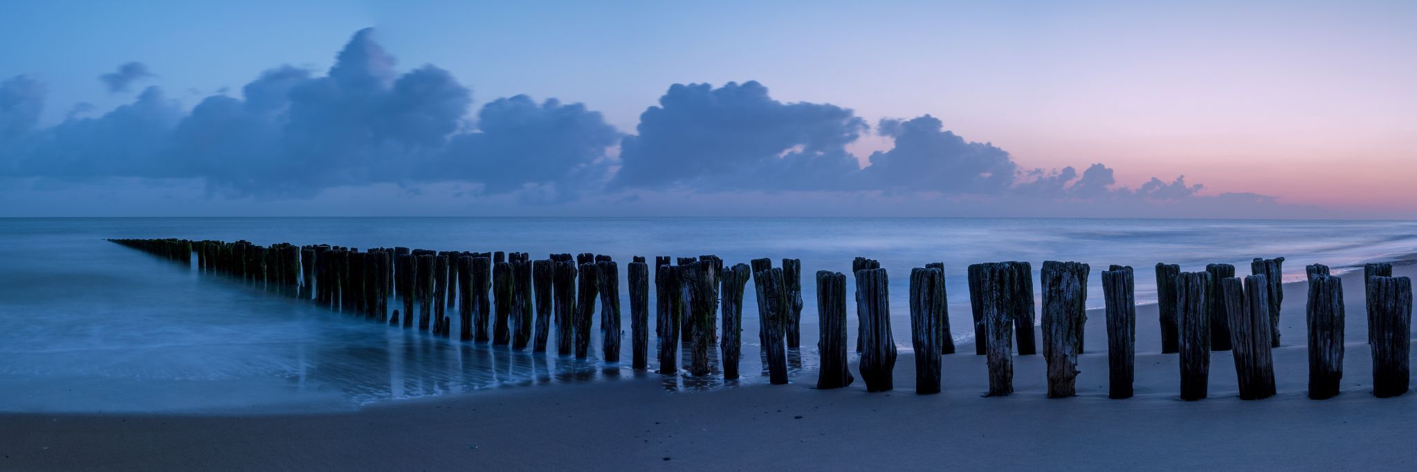 Jetty Duinbergen panorama, Belgium