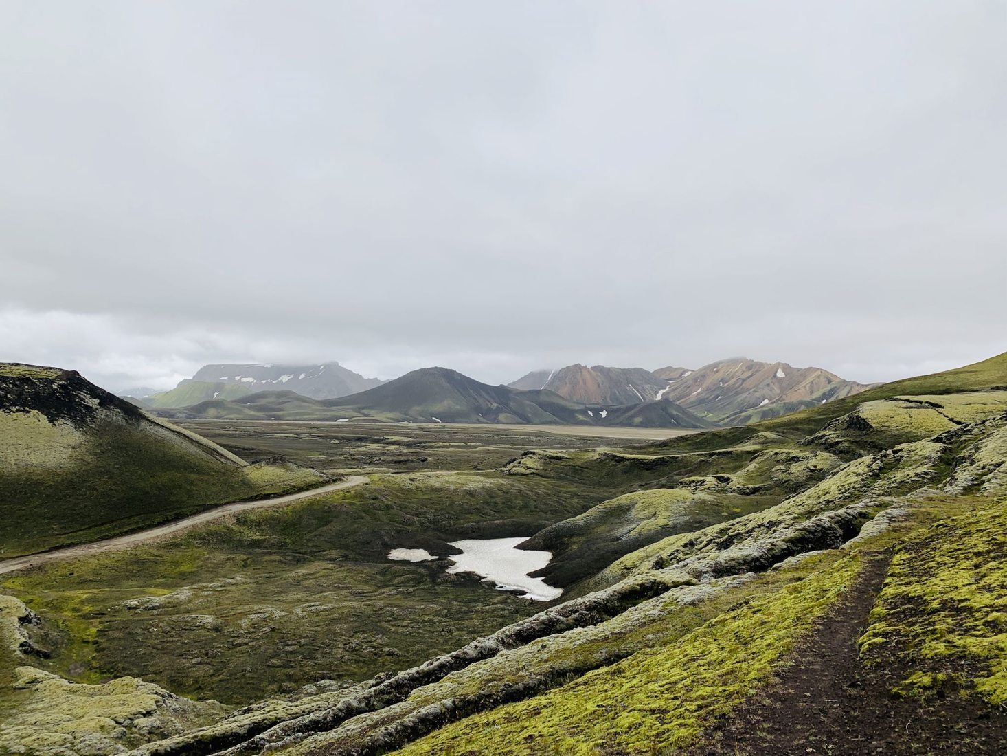 Stútur crater and Highlands, Iceland