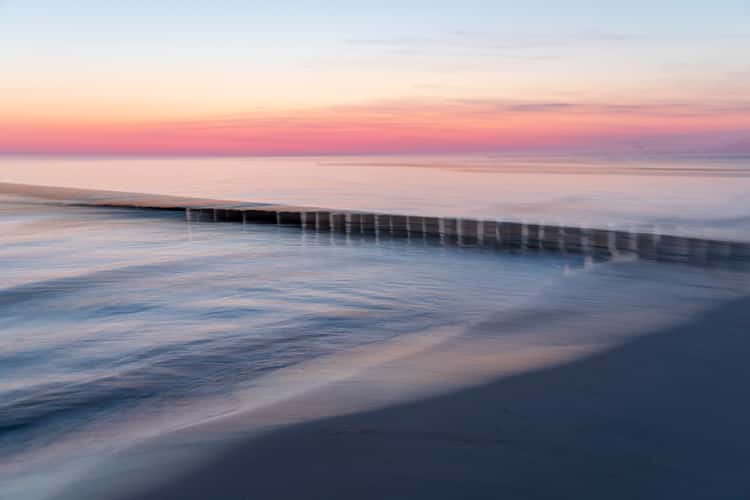 Morning on the Baltic Sea coast near Zingst