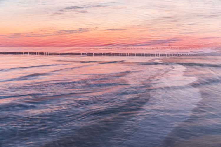 Morning on the Baltic Sea coast near Zingst