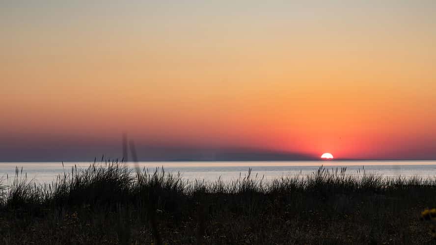 Morning on the Baltic Sea coast near Zingst