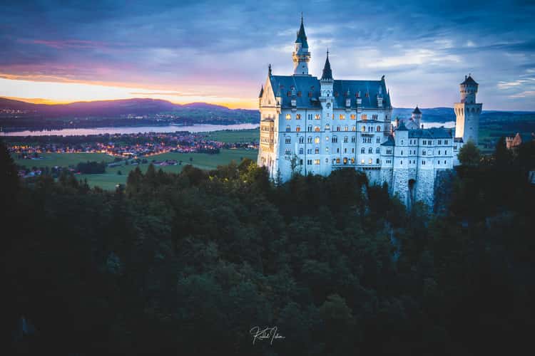 Neuschwanstein Castle from Marienbridge - The classic view
