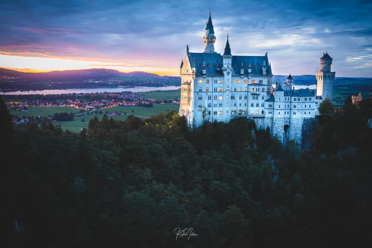 Neuschwanstein Castle from Marienbridge