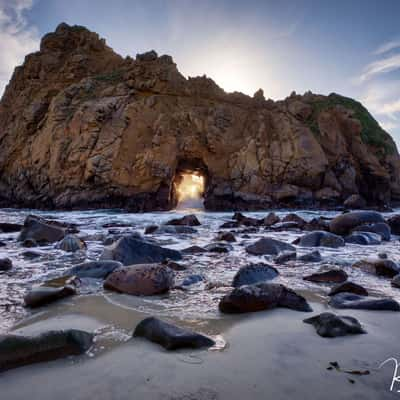 Pfeiffer Beach Sea Cave, USA