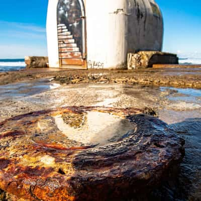 Pumphouse reflection Newcastle Baths Newcastle NSW, Australia