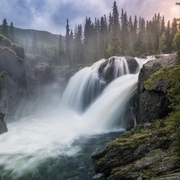 Rjukandefoss waterfall, near Hemsedal, Norway, Norway