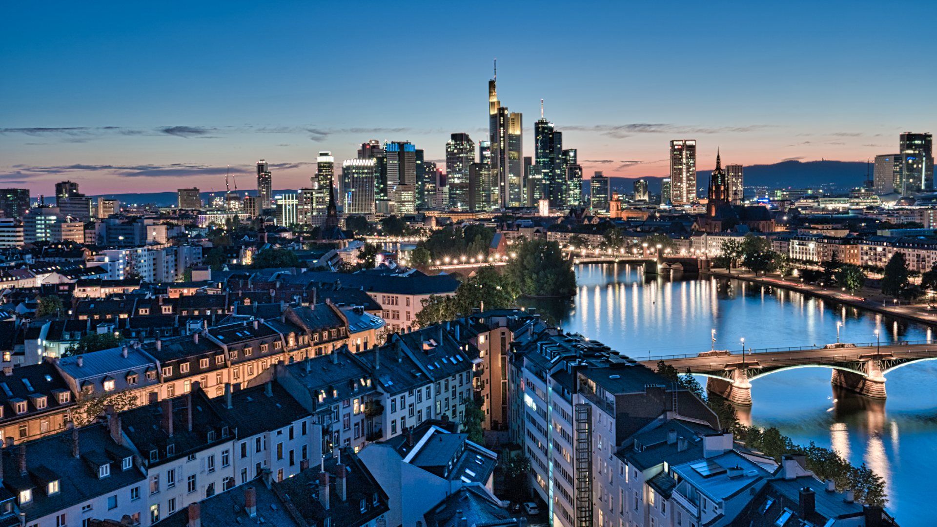 View from Main Plaza (Lindner Hotel), Frankfurt am Main, Germany