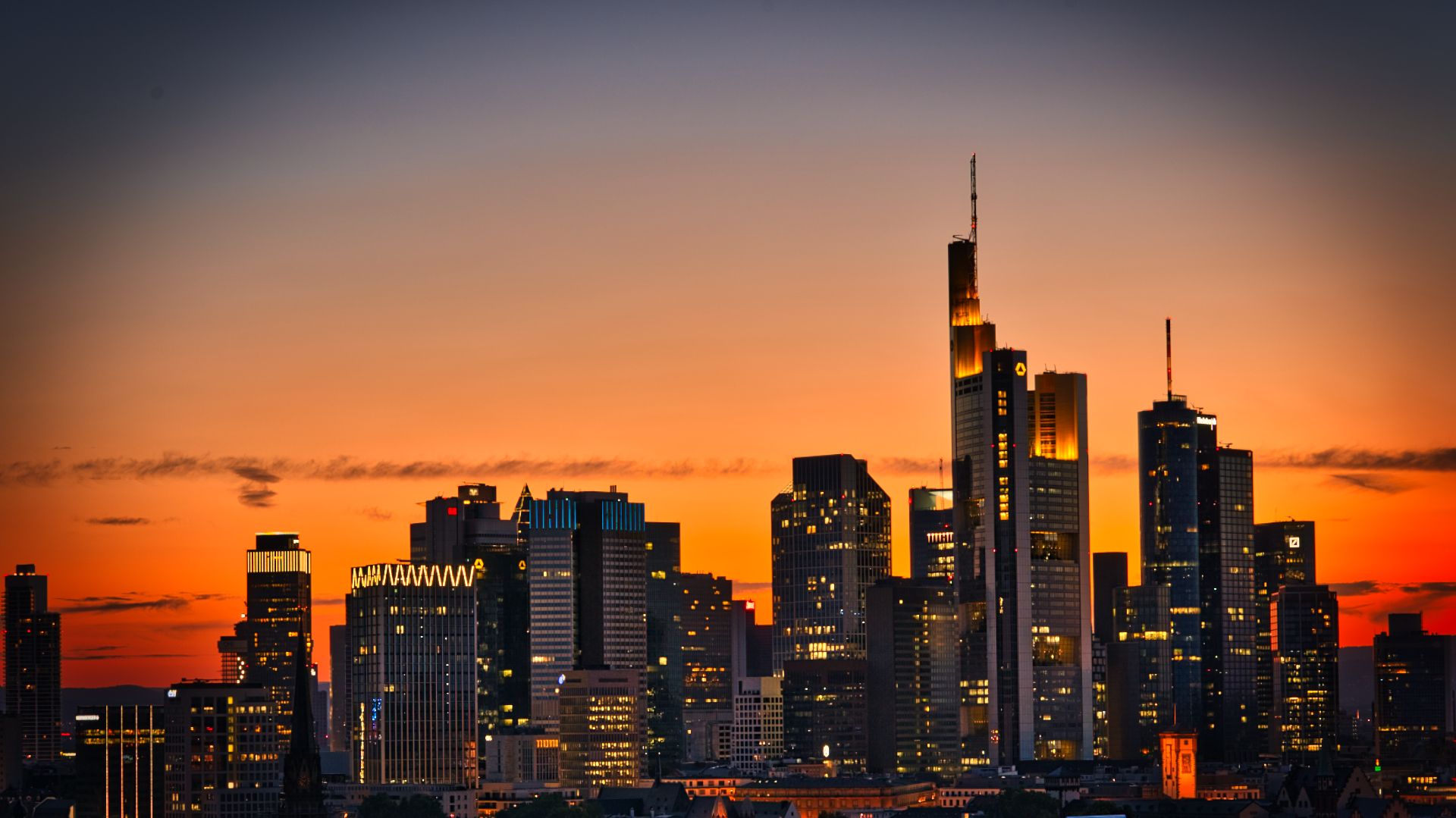 View from Main Plaza (Lindner Hotel), Frankfurt am Main, Germany