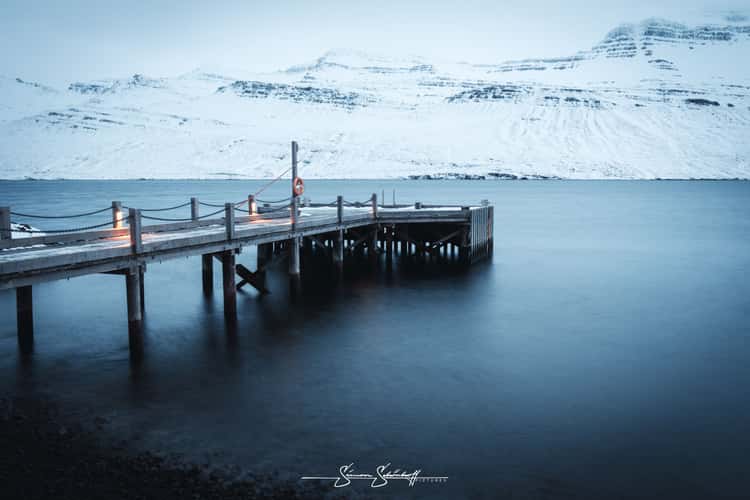 Small pier on an east fjord