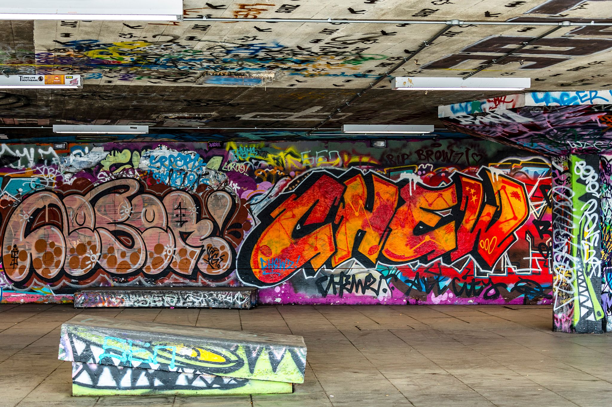 South Bank skate space in London, United Kingdom