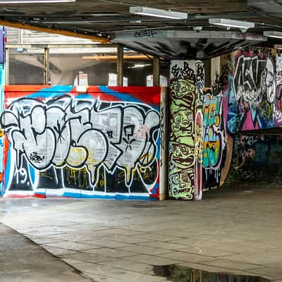 South Bank skate space in London, United Kingdom