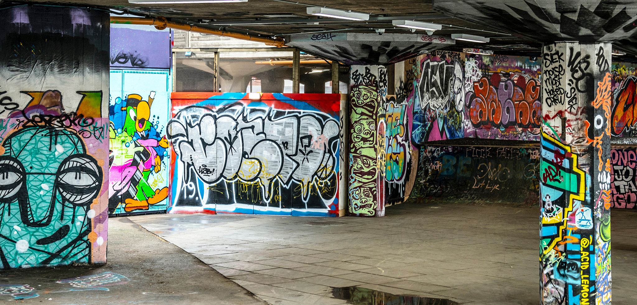 South Bank skate space in London, United Kingdom