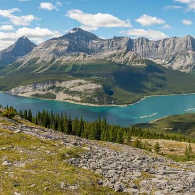 Spray Lakes Reservoir from Windtower hike trail, Canada